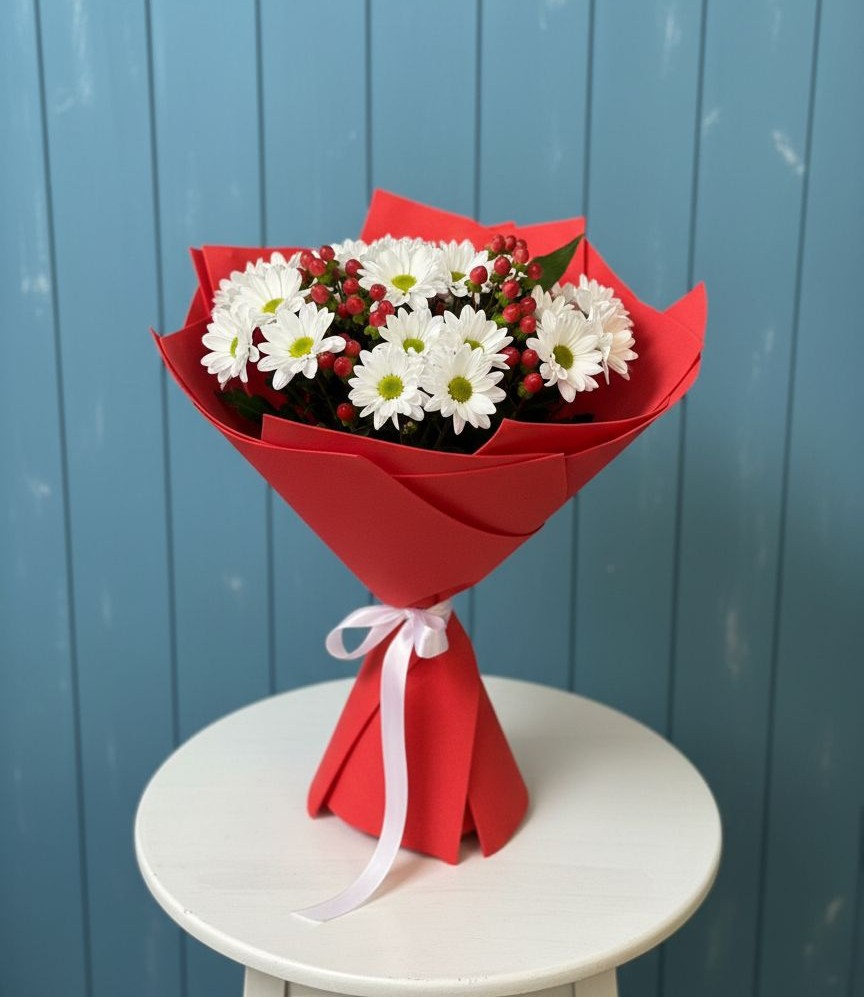 Букет цветов из: Хризантемы в Волоконовке