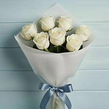 Букет 7 Белых роз Эдлесс Лав в Волоконовке