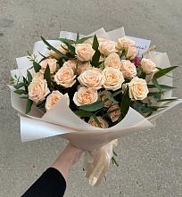 Букет Кремовые розы Латте в Волоконовке