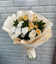 Букет цветов из:  Розы и Хризантемы в Волоконовке