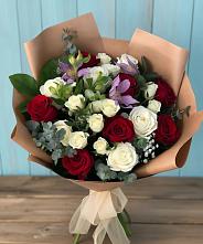 Букет цветов из:  Розы и Альстромерии в Волоконовке