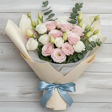 Букет цветов из:  Лизиантусы в Волоконовке