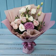 Букет цветов из:  Розы и Лизиантусы #REPLACE_PRED# Волоконовке