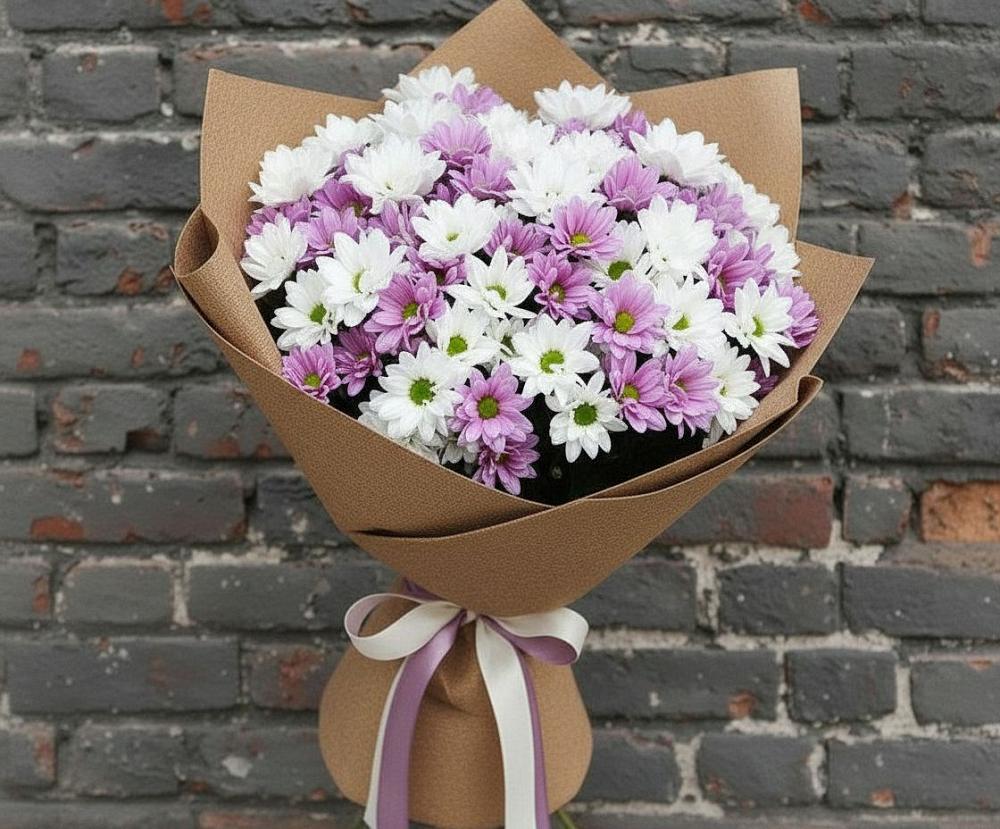 Букет цветов из: Хризантемы в Волоконовке