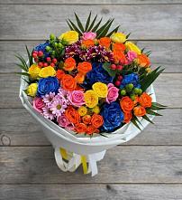 Букет цветов из:  Розы и Хризантемы в Волоконовке