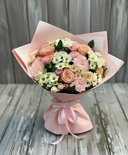 Букет цветов из:  Гвоздики, Розы и Хризантемы в Волоконовке