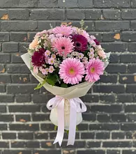 Букет цветов из:  Герберы и Хризантемы в Волоконовке